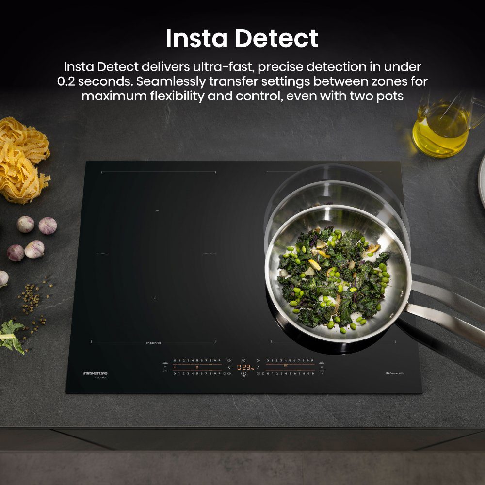 Hisense 60cm 4 Zone Area Flex Induction Hob HI6442BSCWF - Black Hisense 60cm 4 Zone Area Flex Induction Hob HI6442BSCWF - Black