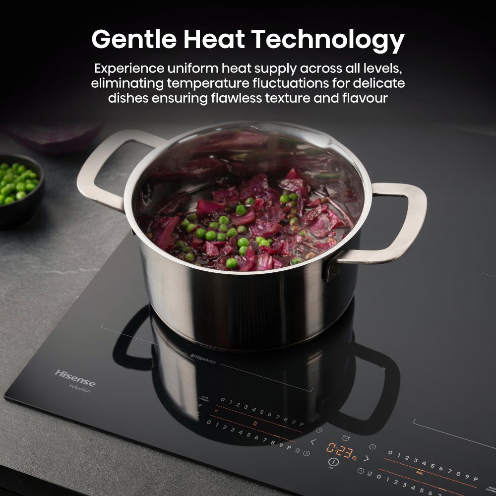Hisense 60cm 4 Zone Area Flex Induction Hob HI6442BSCWF - Black Hisense 60cm 4 Zone Area Flex Induction Hob HI6442BSCWF - Black