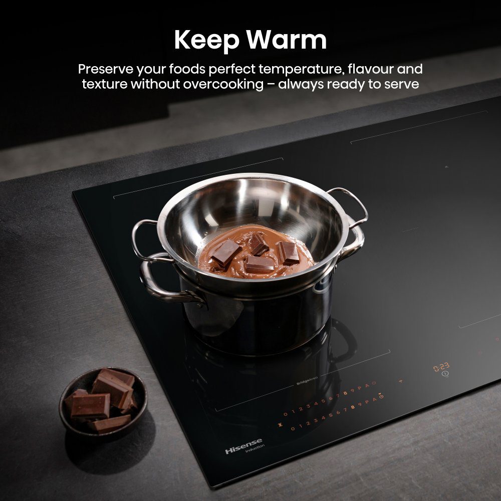 Hisense 60cm 4 Zone Area Flex Induction Hob HI6443BSCWF - Black Hisense 60cm 4 Zone Area Flex Induction Hob HI6443BSCWF - Black