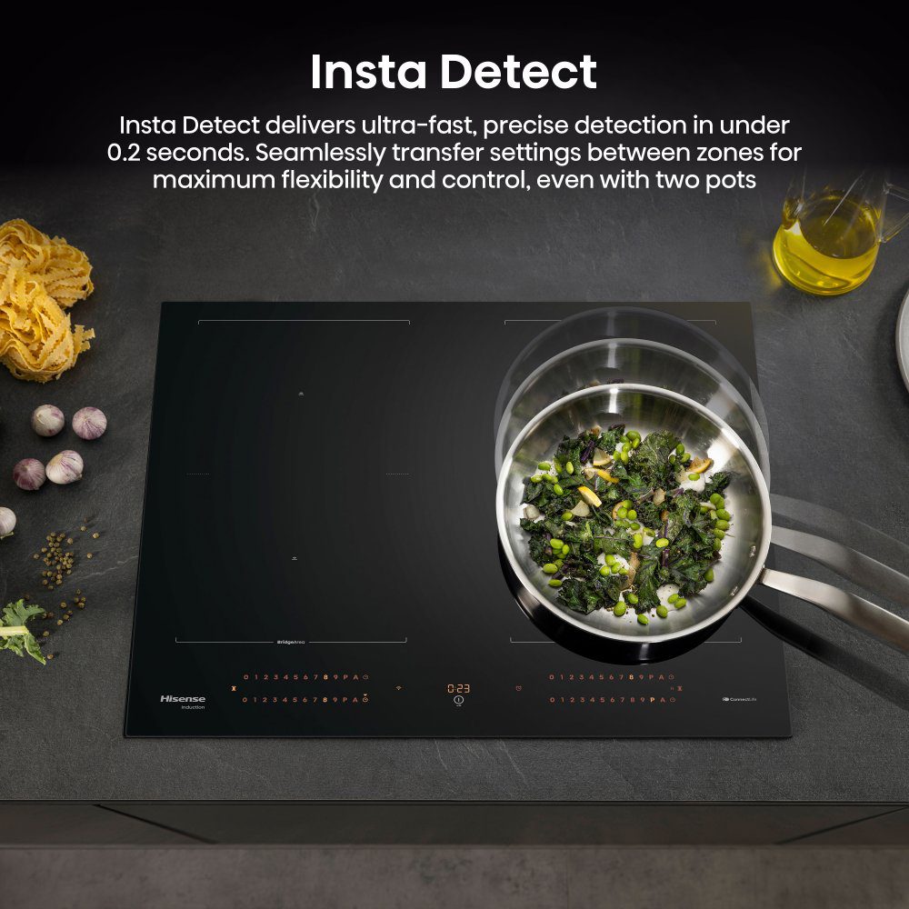 Hisense 60cm 4 Zone Area Flex Induction Hob HI6443BSCWF - Black Hisense 60cm 4 Zone Area Flex Induction Hob HI6443BSCWF - Black