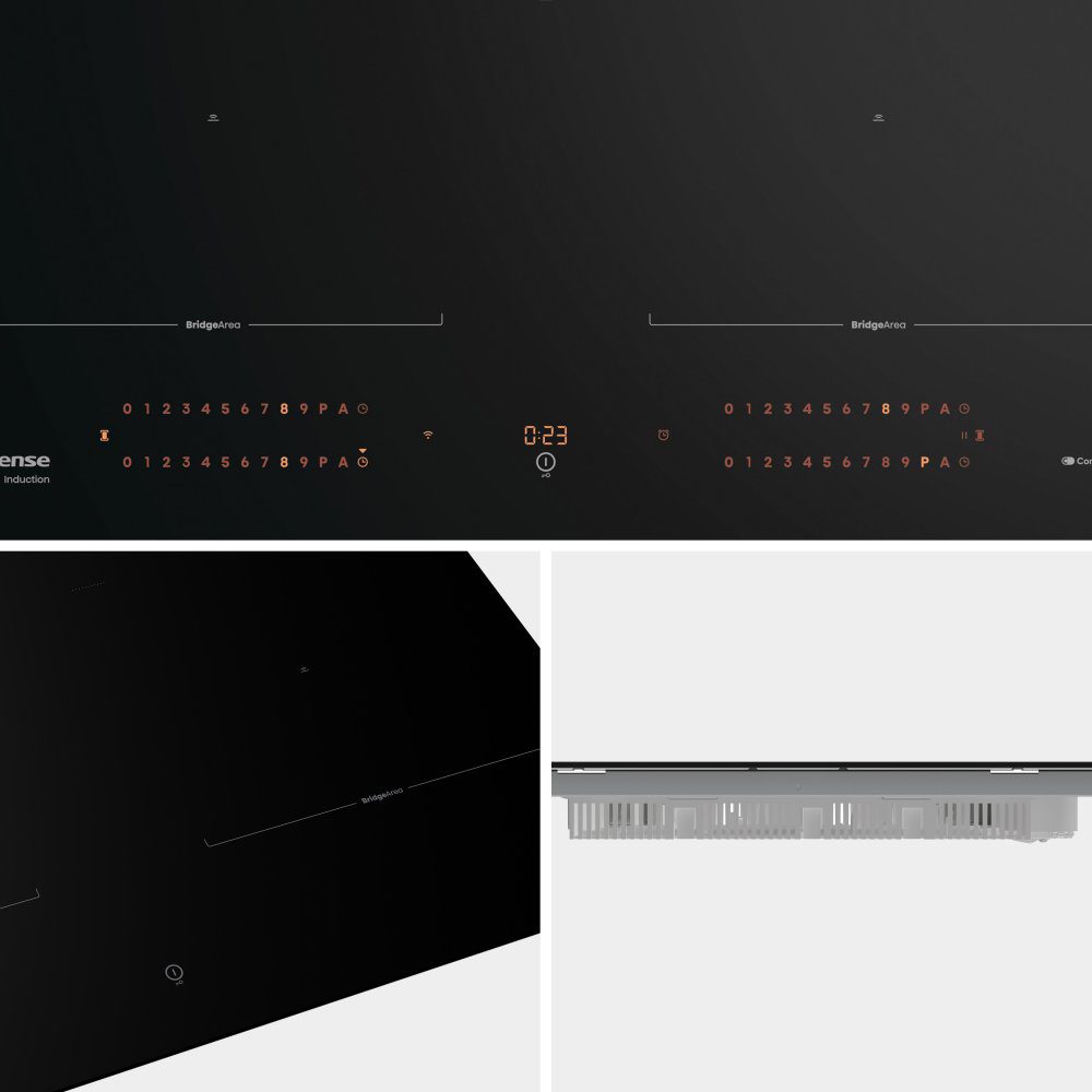 Hisense 60cm 4 Zone Area Flex Induction Hob HI6443BSCWF - Black Hisense 60cm 4 Zone Area Flex Induction Hob HI6443BSCWF - Black