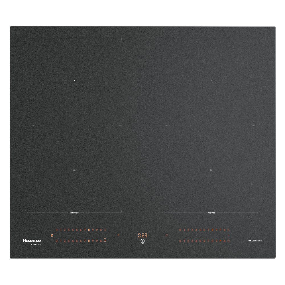 Hisense  60cm 4 Zone AntiScratch Area Flex Induction Hob HI6443SRWF - Black