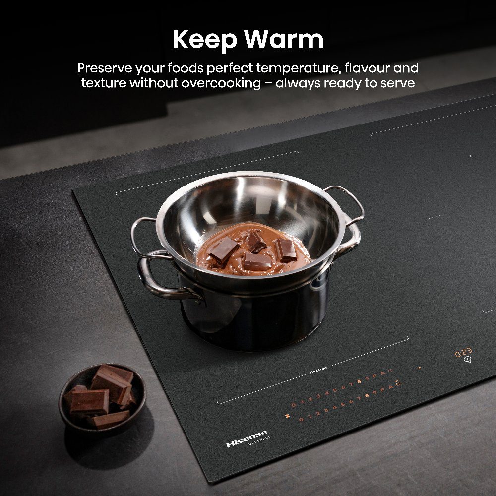 Hisense 60cm 4 Zone AntiScratch Area Flex Induction Hob HI6443SRWF - Black Hisense 60cm 4 Zone AntiScratch Area Flex Induction Hob HI6443SRWF - Black