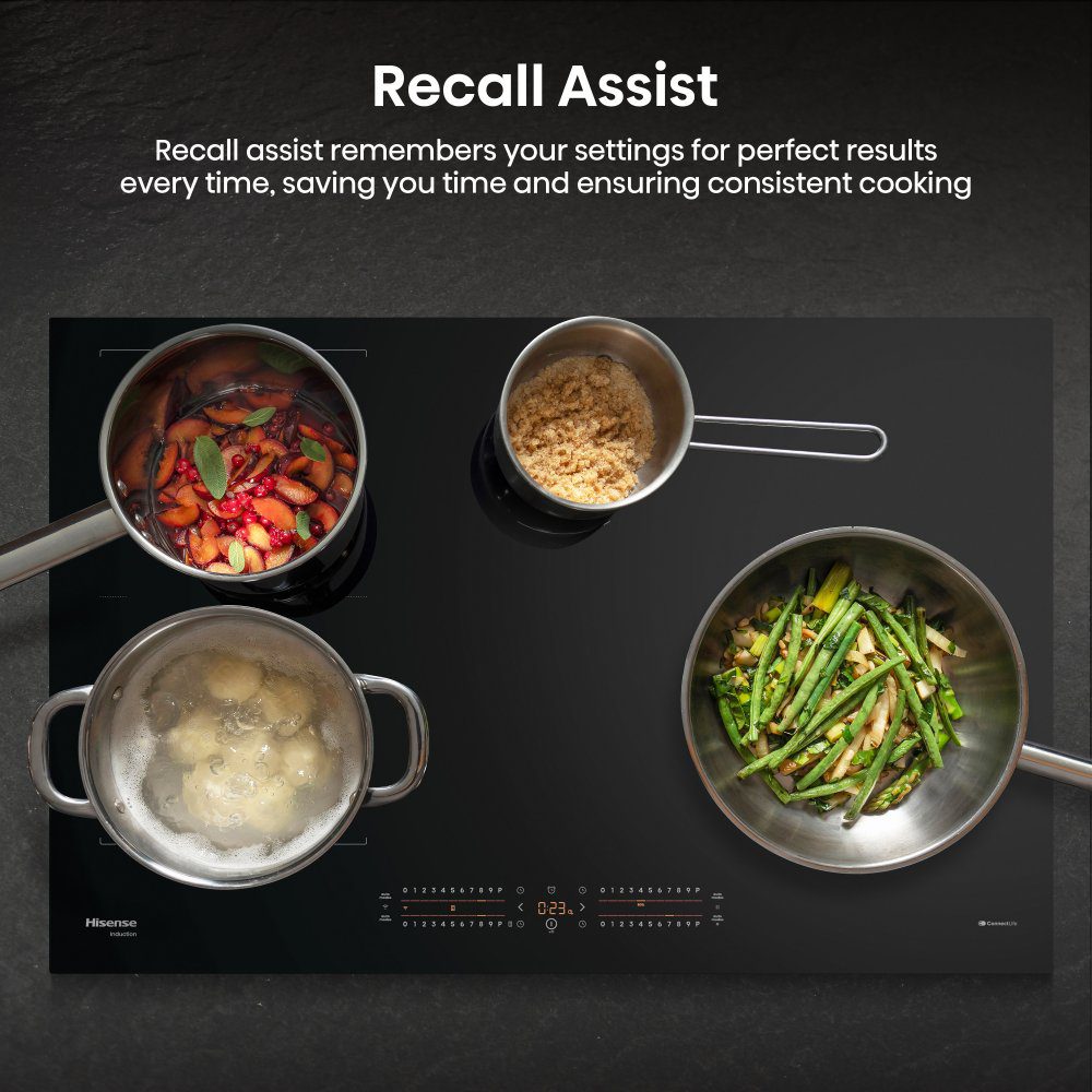 Hisense 80cm 4 Zone Induction Hob HI8432BSCWF - Black Hisense 80cm 4 Zone Induction Hob HI8432BSCWF - Black