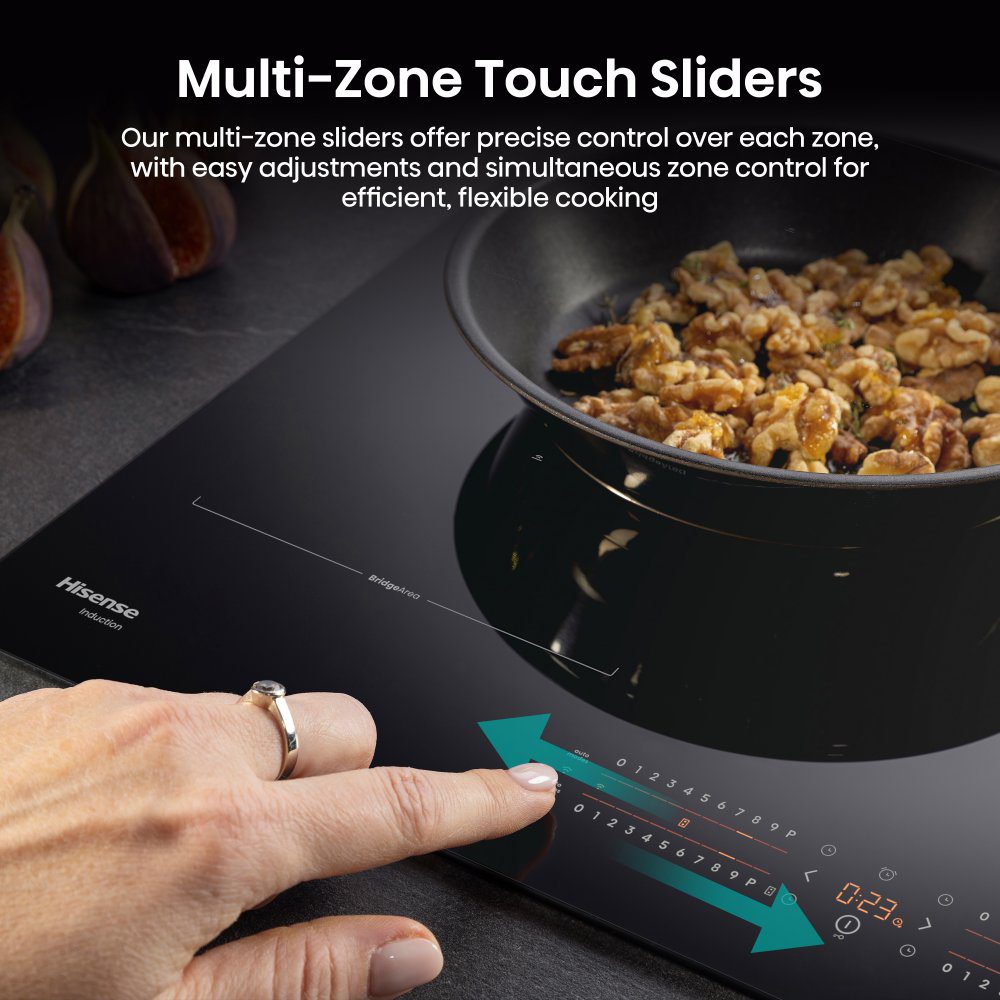 Hisense 80cm 4 Zone Induction Hob HI8432BSCWF - Black Hisense 80cm 4 Zone Induction Hob HI8432BSCWF - Black