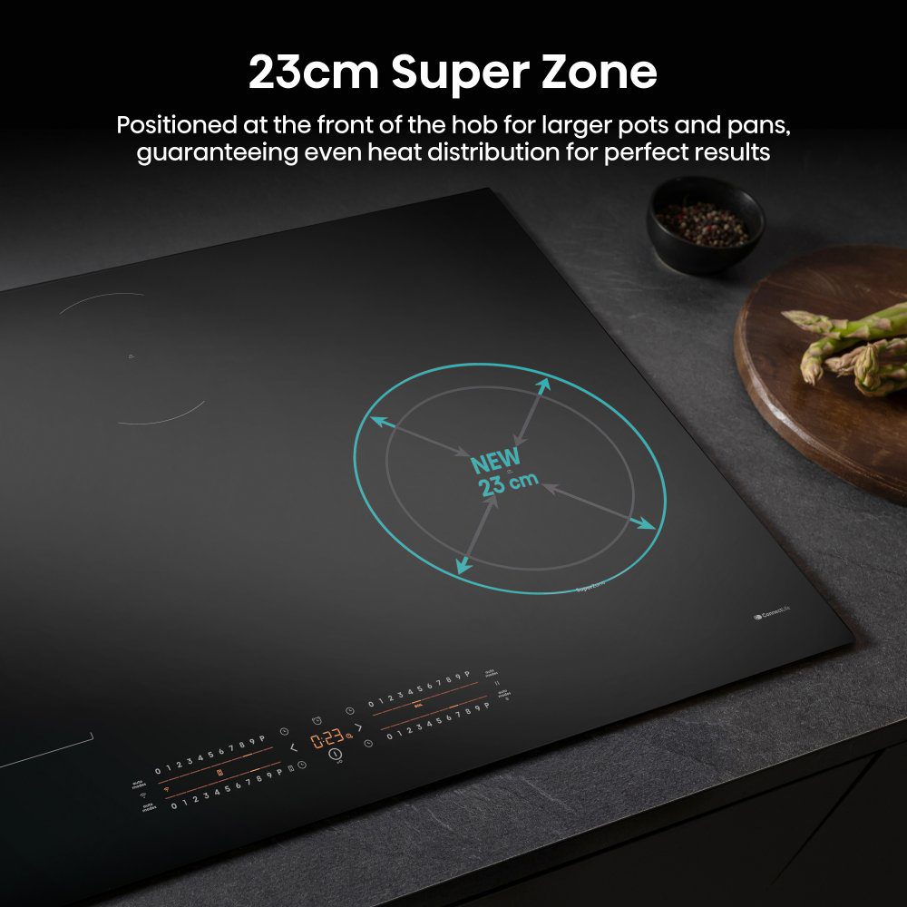 Hisense 80cm 4 Zone Induction Hob HI8432BSCWF - Black Hisense 80cm 4 Zone Induction Hob HI8432BSCWF - Black