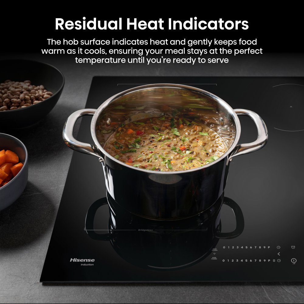 Hisense 80cm 4 Zone Induction Hob HI8432BSCWF - Black Hisense 80cm 4 Zone Induction Hob HI8432BSCWF - Black