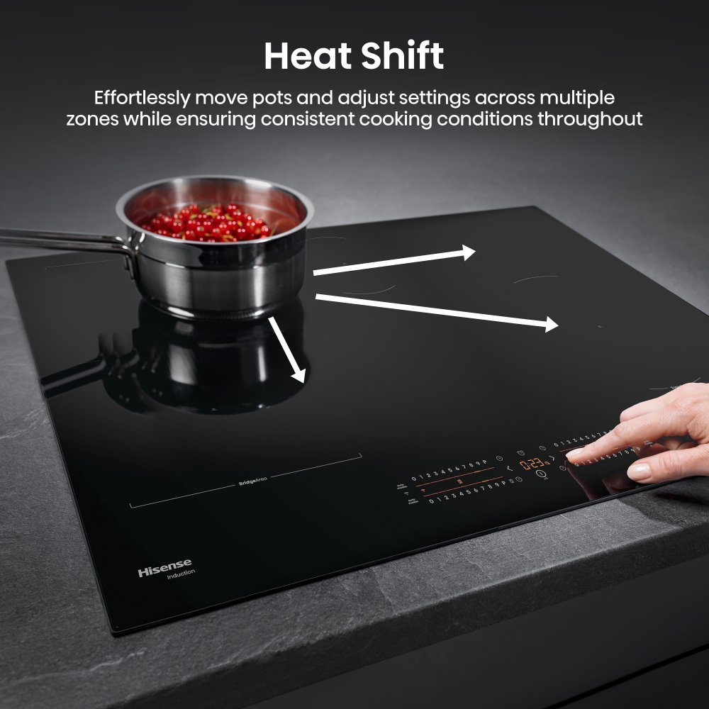 Hisense 80cm 4 Zone Induction Hob HI8432BSCWF - Black Hisense 80cm 4 Zone Induction Hob HI8432BSCWF - Black