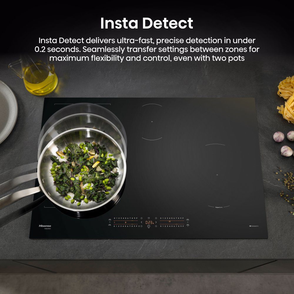 Hisense 80cm 4 Zone Induction Hob HI8432BSCWF - Black Hisense 80cm 4 Zone Induction Hob HI8432BSCWF - Black