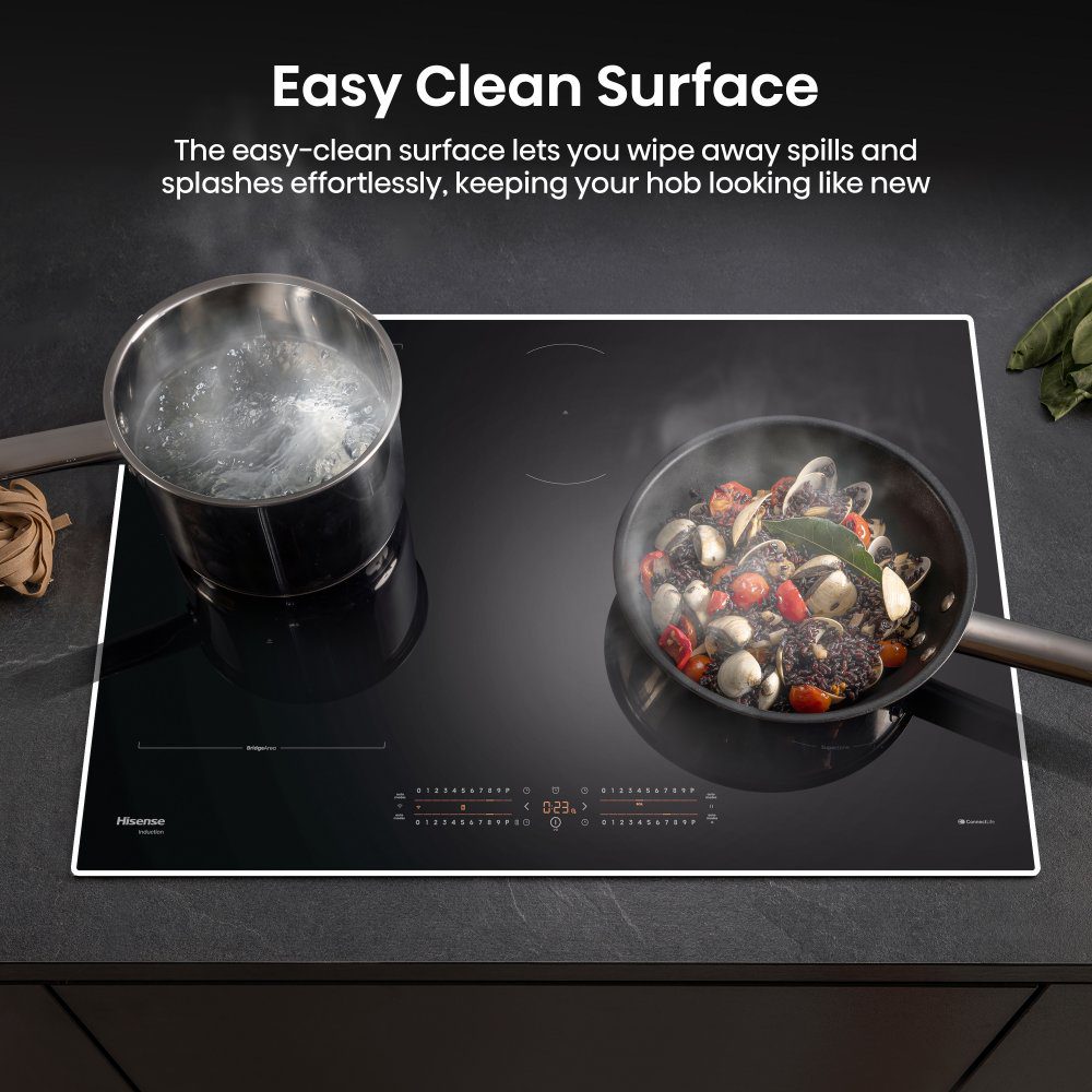 Hisense 80cm 4 Zone Induction Hob HI8432BSCWF - Black Hisense 80cm 4 Zone Induction Hob HI8432BSCWF - Black