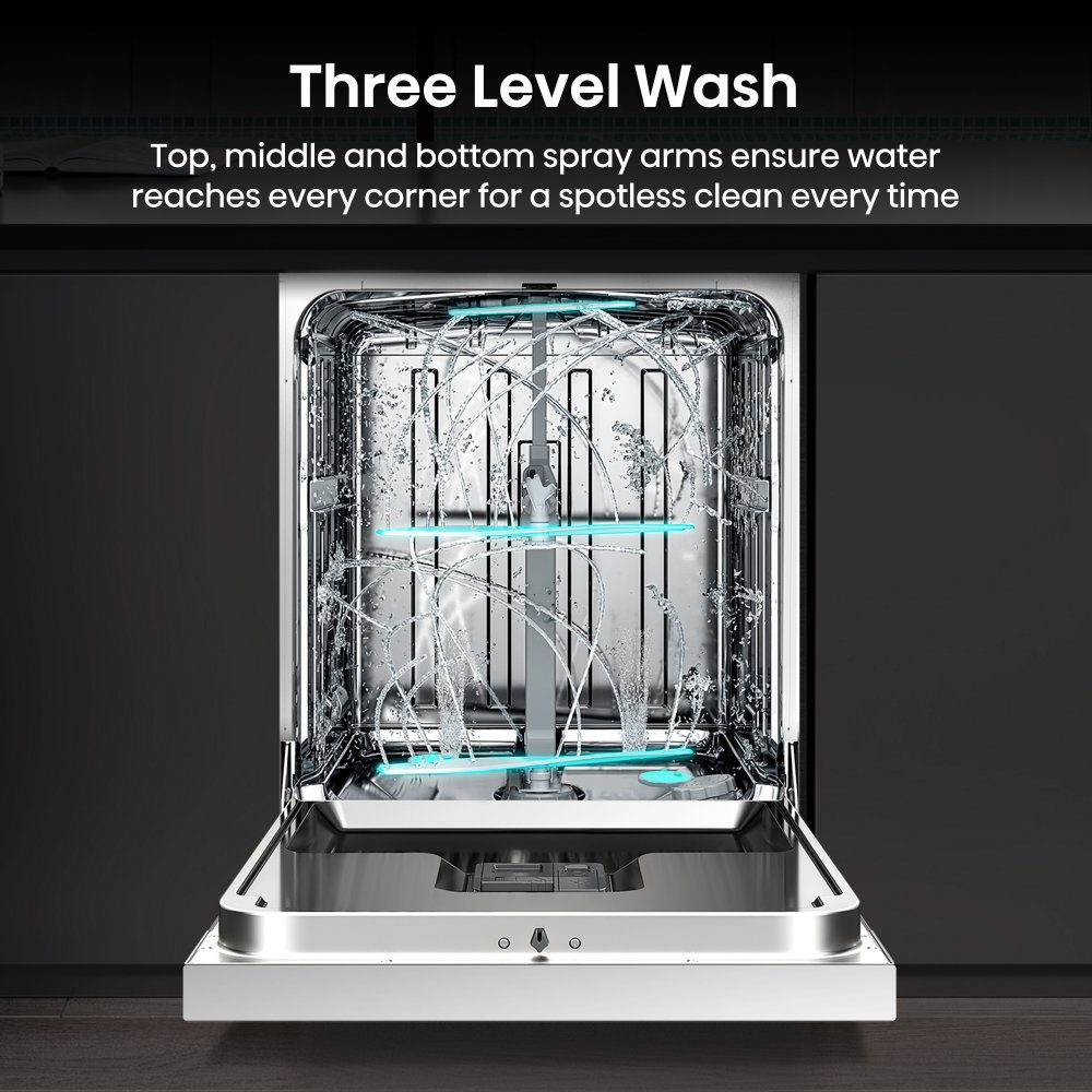 Hisense 60cm Freestanding Dishwasher HS673A90WUK - White Hisense 60cm Freestanding Dishwasher HS673A90WUK - White