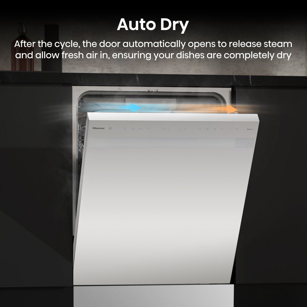 Hisense 60cm Freestanding Dishwasher HS673A90WUK - White Hisense 60cm Freestanding Dishwasher HS673A90WUK - White