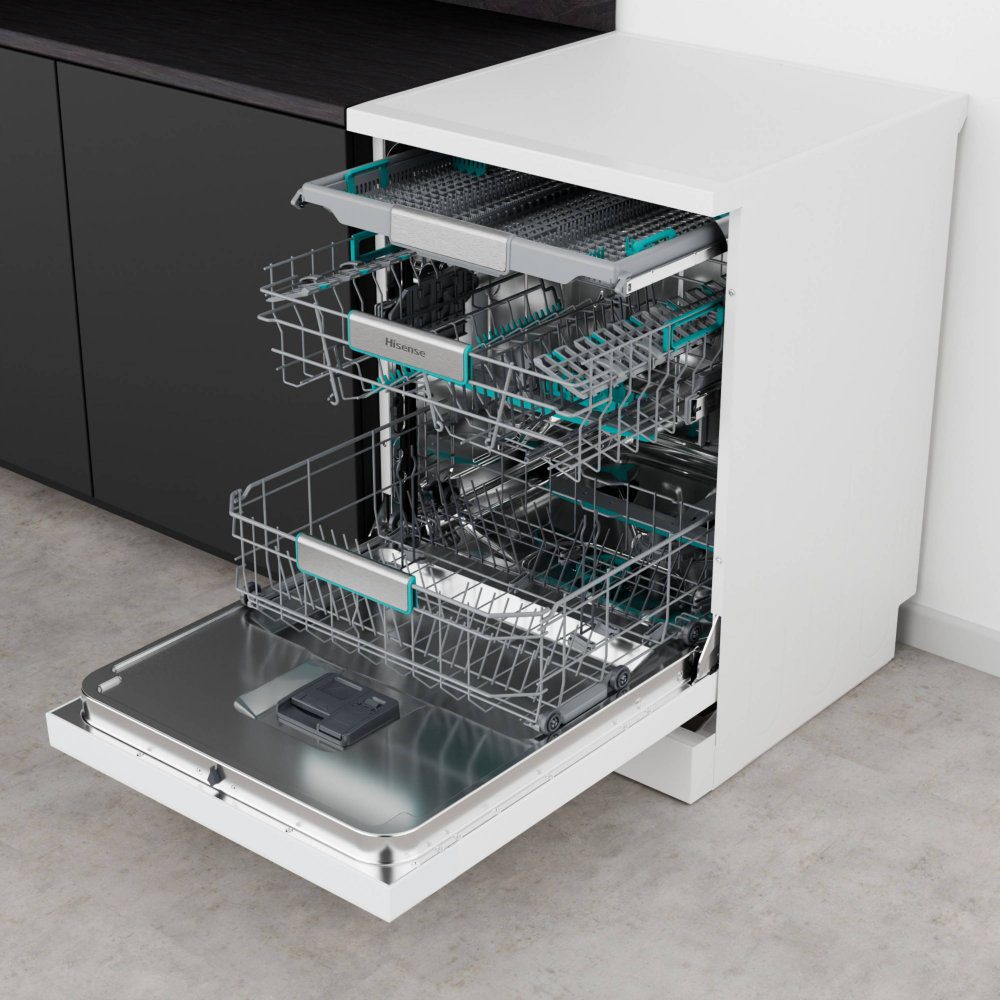 Hisense 60cm Freestanding Dishwasher HS673A90WUK - White Hisense 60cm Freestanding Dishwasher HS673A90WUK - White
