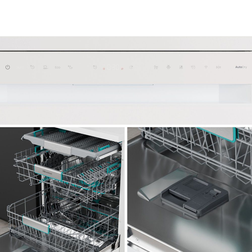 Hisense 60cm Freestanding Dishwasher HS673A90WUK - White Hisense 60cm Freestanding Dishwasher HS673A90WUK - White
