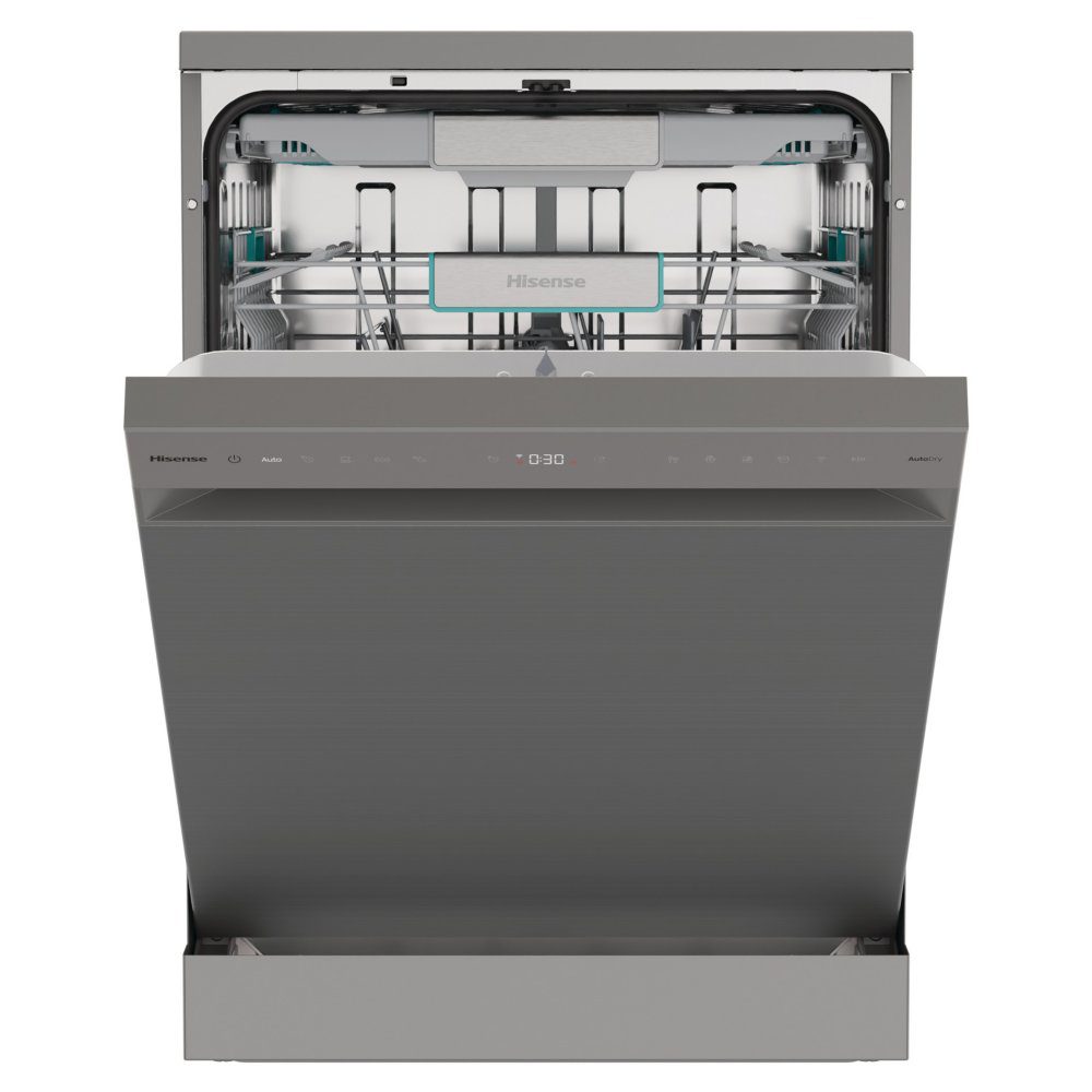 Hisense  60cm Freestanding AutoDose Dishwasher HS693A90XADUK - Silver