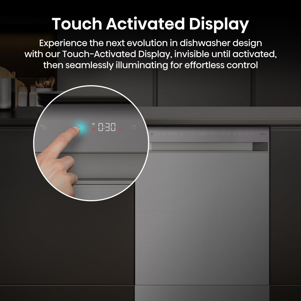 Hisense 60cm Freestanding AutoDose Dishwasher HS693A90XADUK - Silver Hisense 60cm Freestanding AutoDose Dishwasher HS693A90XADUK - Silver