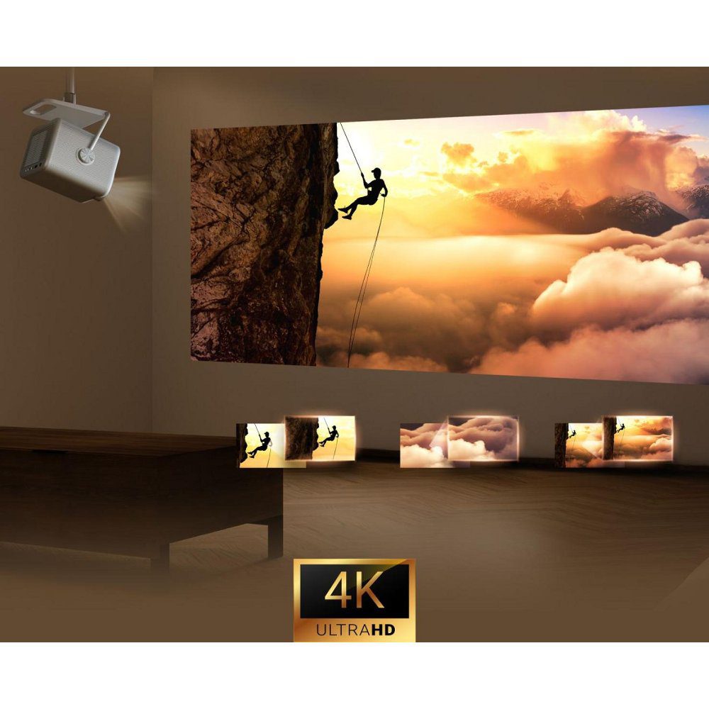 Hisense 2025 4K Ultra HD Smart Mini Projector TV M2TUK PRO - SILVER Hisense 2025 4K Ultra HD Smart Mini Projector TV M2TUK PRO - SILVER
