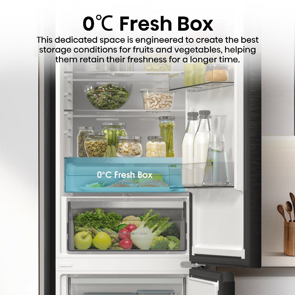 Hisense 60cm Frost Free Fridge Freezer RB5P410SAFCUK - BLACK STEEL Hisense 60cm Frost Free Fridge Freezer RB5P410SAFCUK - BLACK STEEL