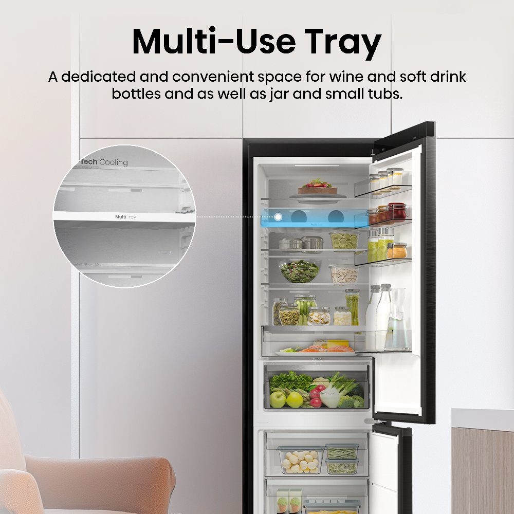 Hisense 60cm Frost Free Fridge Freezer RB5P410SAFCUK - BLACK STEEL Hisense 60cm Frost Free Fridge Freezer RB5P410SAFCUK - BLACK STEEL