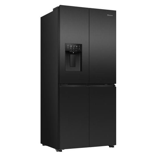 Hisense 79cm PureFlat Four Door Fridge Freezer Ice & Water Non Plumbed RQ5P470SYFD - Black Hisense 79cm PureFlat Four Door Fridge Freezer Ice & Water Non Plumbed RQ5P470SYFD - Black