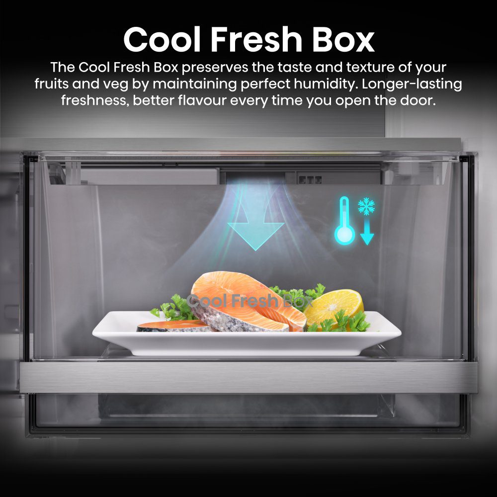Hisense PureFlex Four Door Fridge Freezer RQ5P640SSKD - Black Steel Hisense PureFlex Four Door Fridge Freezer RQ5P640SSKD - Black Steel