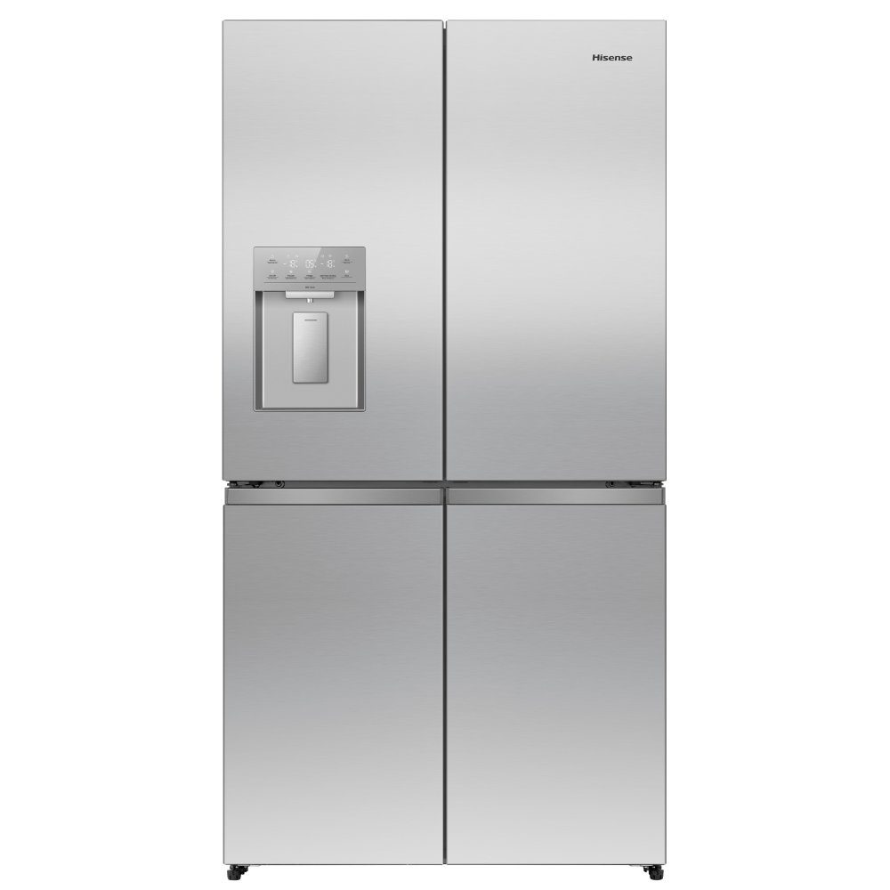 Hisense  PureFlex Four Door Fridge Freezer Ice & Water Non Plumbed RQ5P640SYSD - Stainless Steel