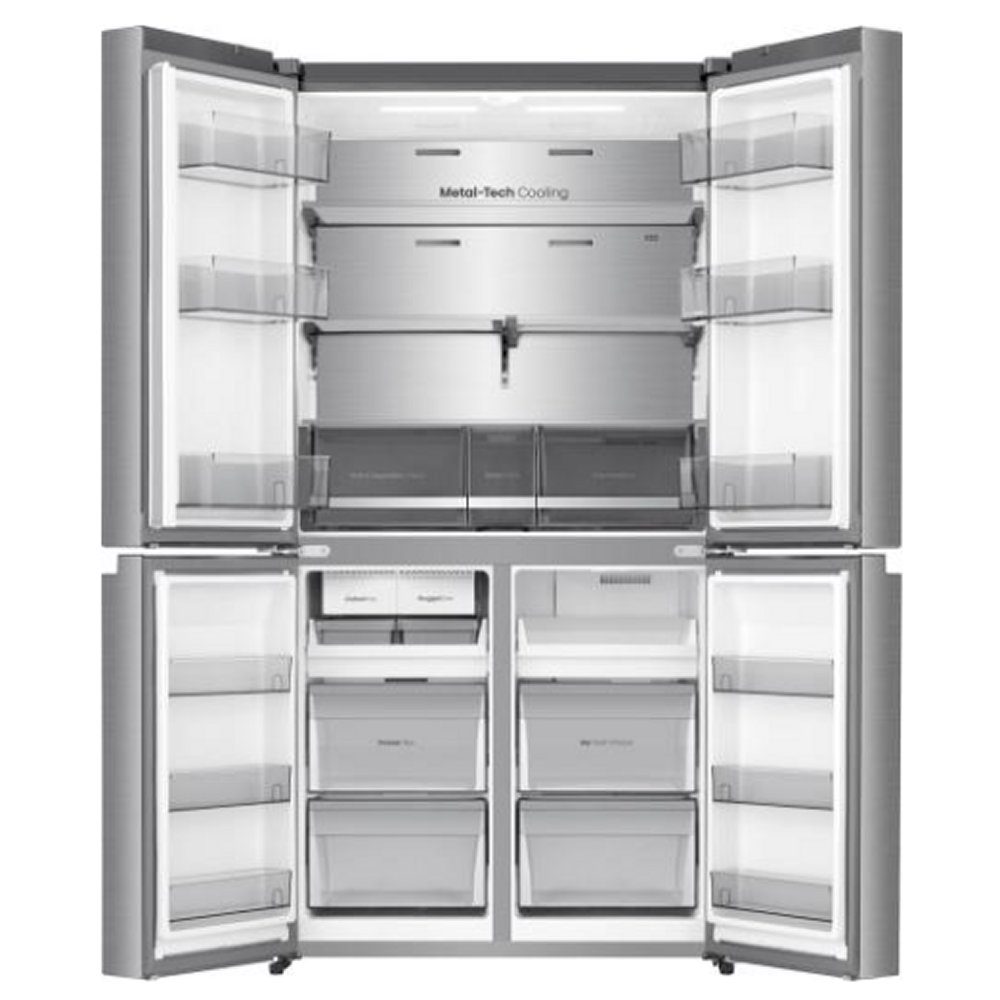 Hisense PureFlex Four Door Fridge Freezer Ice & Water Non Plumbed RQ5P640SYSD - Stainless Steel Hisense PureFlex Four Door Fridge Freezer Ice & Water Non Plumbed RQ5P640SYSD - Stainless Steel