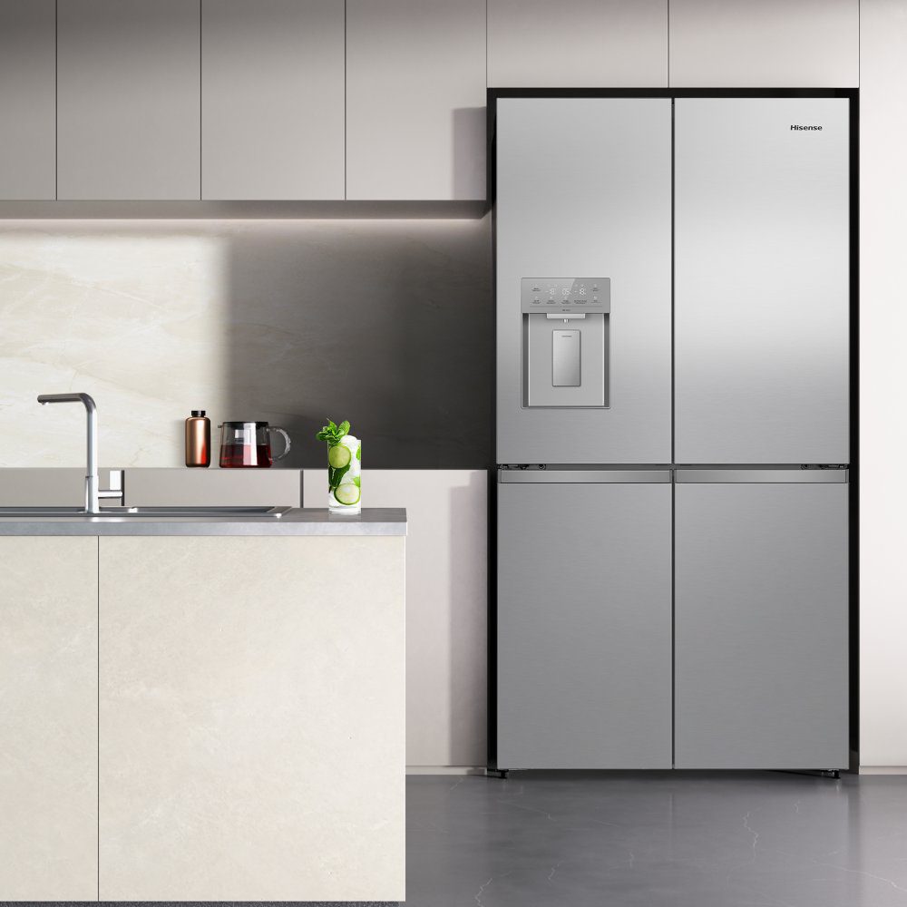 Hisense PureFlex Four Door Fridge Freezer Ice & Water Non Plumbed RQ5P640SYSD - Stainless Steel Hisense PureFlex Four Door Fridge Freezer Ice & Water Non Plumbed RQ5P640SYSD - Stainless Steel