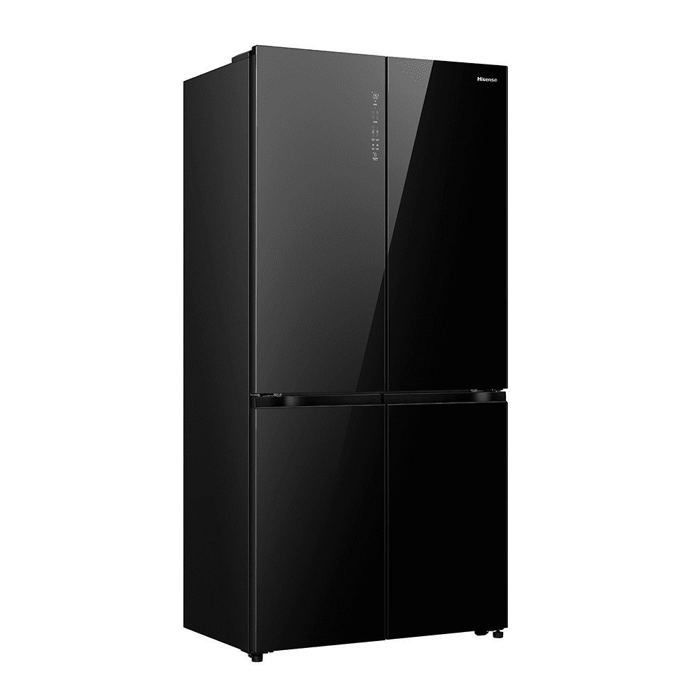 Hisense Kitchenfit Four Door American Style Fridge Freezer RQ768N4GBE- Black Hisense Kitchenfit Four Door American Style Fridge Freezer RQ768N4GBE- Black