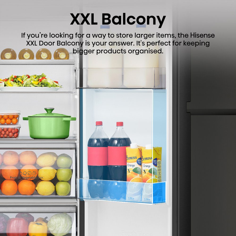 Hisense American Fridge Freezer Non Ice & Water RS5P668SSFC - BLACK Hisense American Fridge Freezer Non Ice & Water RS5P668SSFC - BLACK