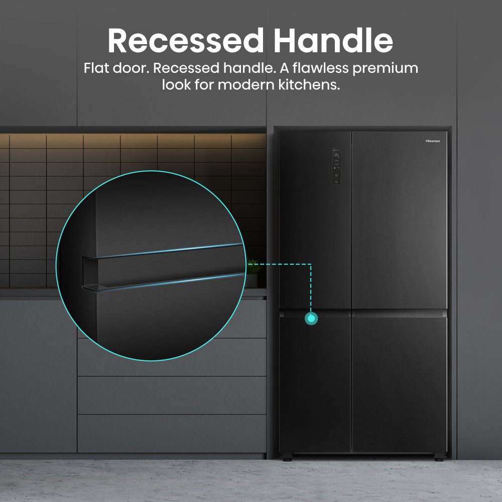 Hisense American Fridge Freezer Non Ice & Water RS5P668SSFC - BLACK Hisense American Fridge Freezer Non Ice & Water RS5P668SSFC - BLACK
