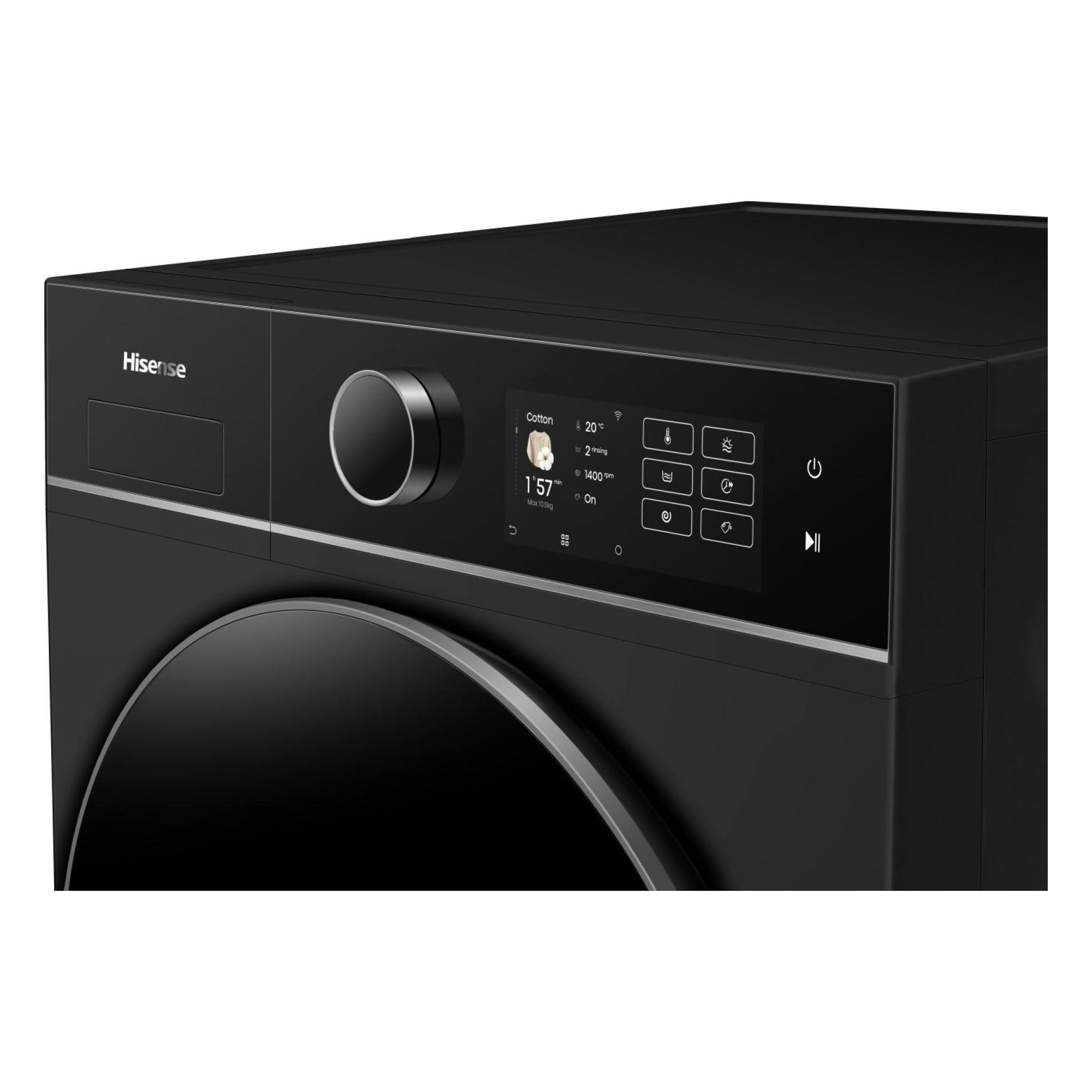 Hisense 10.5kg/6kg 5i KitchenFit Series Autodose WiFi Enabled Washer Dryer WD5I1045BBQ - Black Hisense 10.5kg/6kg 5i KitchenFit Series Autodose WiFi Enabled Washer Dryer WD5I1045BBQ - Black