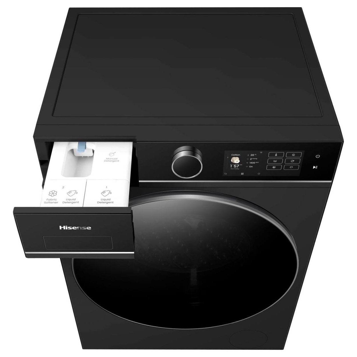 Hisense 10.5kg/6kg 5i KitchenFit Series Autodose WiFi Enabled Washer Dryer WD5I1045BBQ - Black Hisense 10.5kg/6kg 5i KitchenFit Series Autodose WiFi Enabled Washer Dryer WD5I1045BBQ - Black