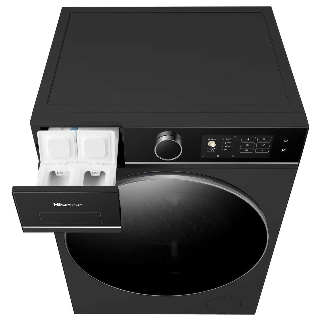 Hisense 10.5kg/6kg 5i KitchenFit Series Autodose WiFi Enabled Washer Dryer WD5I1045BBQ - Black Hisense 10.5kg/6kg 5i KitchenFit Series Autodose WiFi Enabled Washer Dryer WD5I1045BBQ - Black