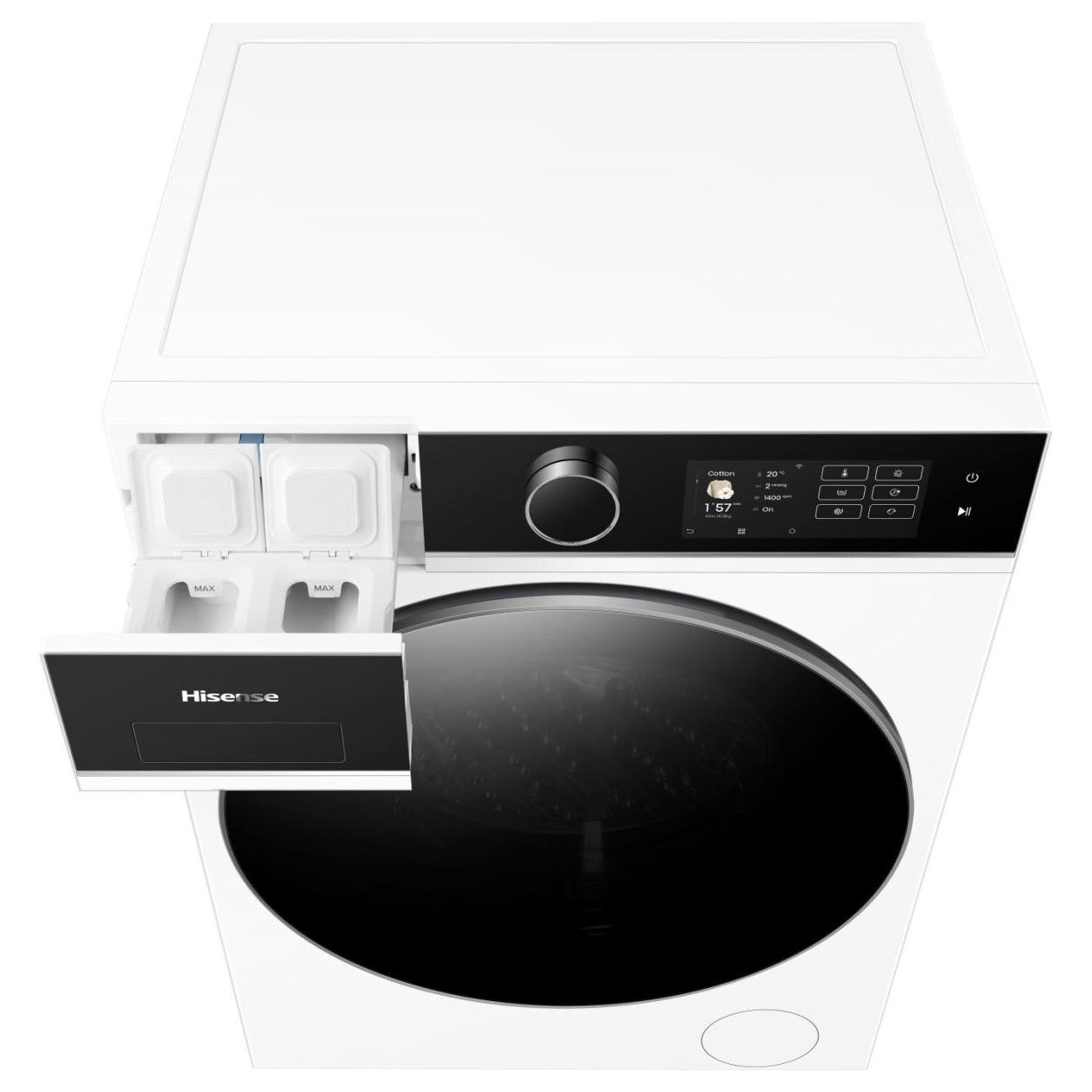 Hisense 10.5kg/6kg 5i KitchenFit Series Autodose WiFi Enabled Washer Dryer WD5I1045BWQ - White Hisense 10.5kg/6kg 5i KitchenFit Series Autodose WiFi Enabled Washer Dryer WD5I1045BWQ - White