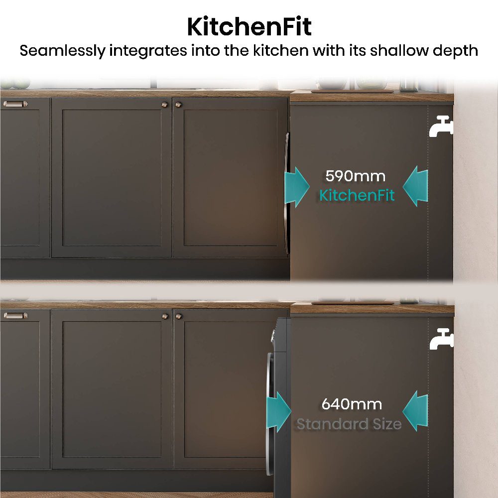 Hisense 12kg/8kg 5i Series Autodose WiFi Washer Dryer WD5I1245BBR - Black Hisense 12kg/8kg 5i Series Autodose WiFi Washer Dryer WD5I1245BBR - Black