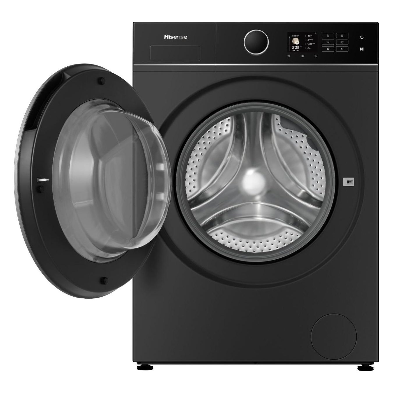 Hisense 12kg/8kg 5i Series Autodose WiFi Washer Dryer WD5I1245BBR - Black Hisense 12kg/8kg 5i Series Autodose WiFi Washer Dryer WD5I1245BBR - Black