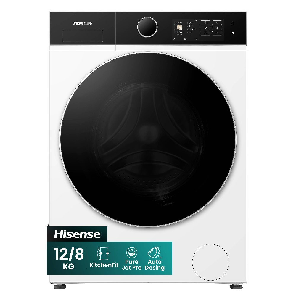 Hisense 12kg/8kg 5i Series Autodose WiFi Washer Dryer WD5I1245BWR - White Hisense 12kg/8kg 5i Series Autodose WiFi Washer Dryer WD5I1245BWR - White