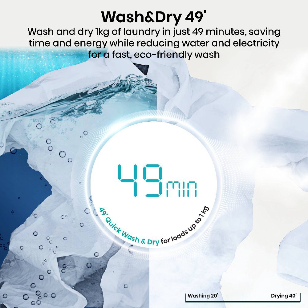 Hisense 12kg/8kg 5i Series Autodose WiFi Washer Dryer WD5I1245BWR - White Hisense 12kg/8kg 5i Series Autodose WiFi Washer Dryer WD5I1245BWR - White