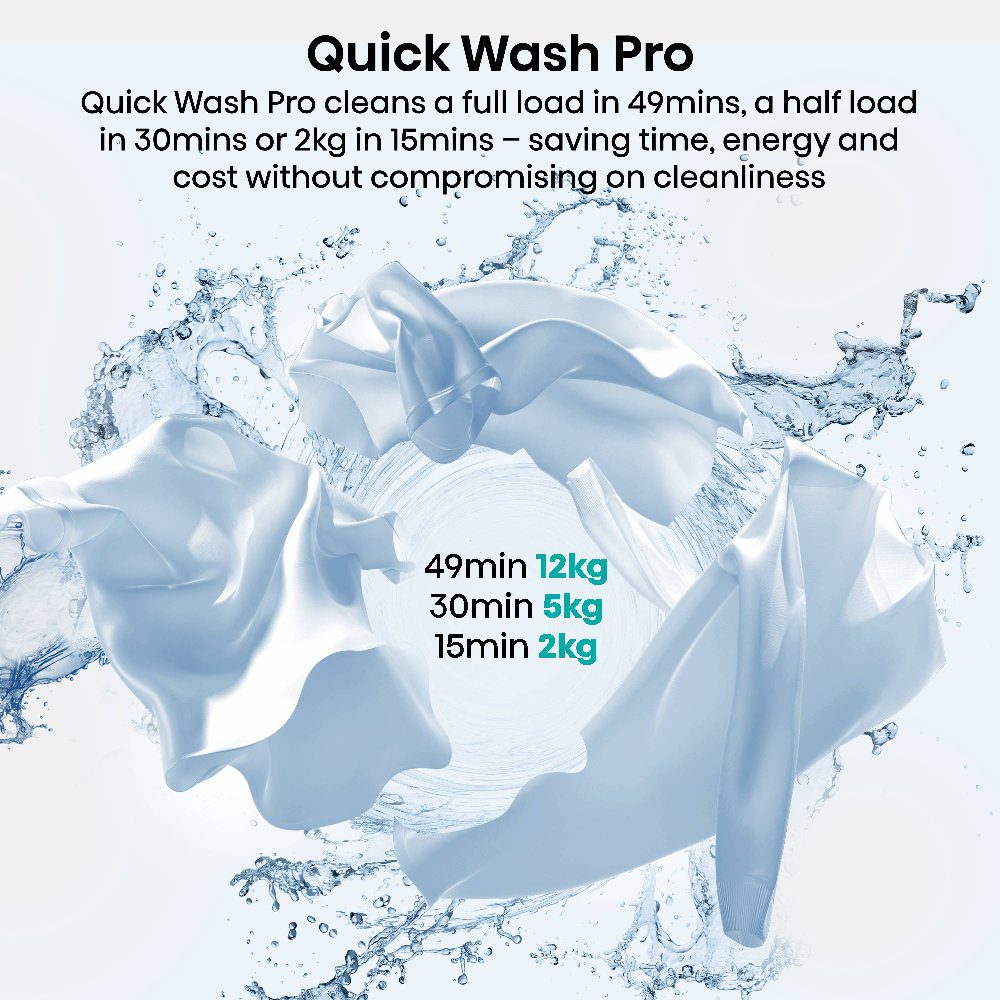Hisense 12kg/8kg 5i Series Autodose WiFi Washer Dryer WD5I1245BWR - White Hisense 12kg/8kg 5i Series Autodose WiFi Washer Dryer WD5I1245BWR - White