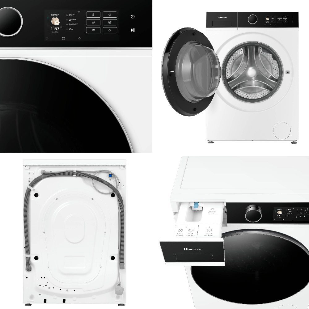 Hisense 12kg/8kg 5i Series Autodose WiFi Washer Dryer WD5I1245BWR - White Hisense 12kg/8kg 5i Series Autodose WiFi Washer Dryer WD5I1245BWR - White