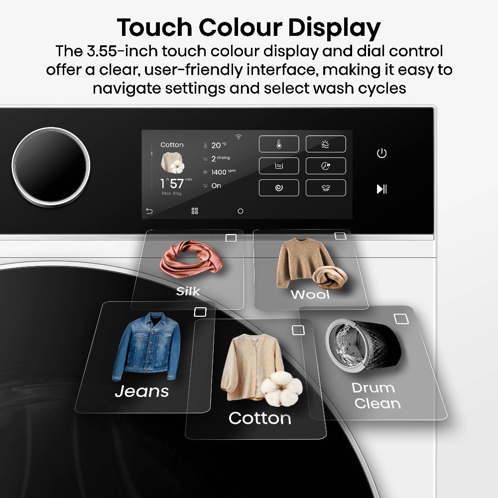 Hisense 12kg/8kg 5i Series Autodose WiFi Washer Dryer WD5I1245BWR - White Hisense 12kg/8kg 5i Series Autodose WiFi Washer Dryer WD5I1245BWR - White