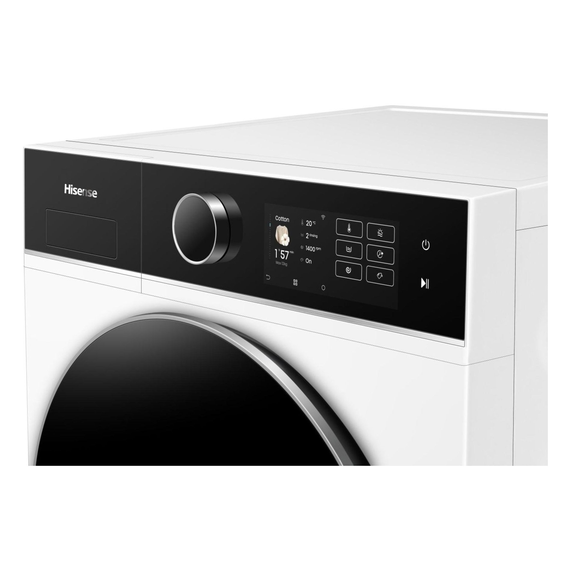 Hisense 12kg/8kg 5i Series Autodose WiFi Washer Dryer WD5I1245BWR - White Hisense 12kg/8kg 5i Series Autodose WiFi Washer Dryer WD5I1245BWR - White