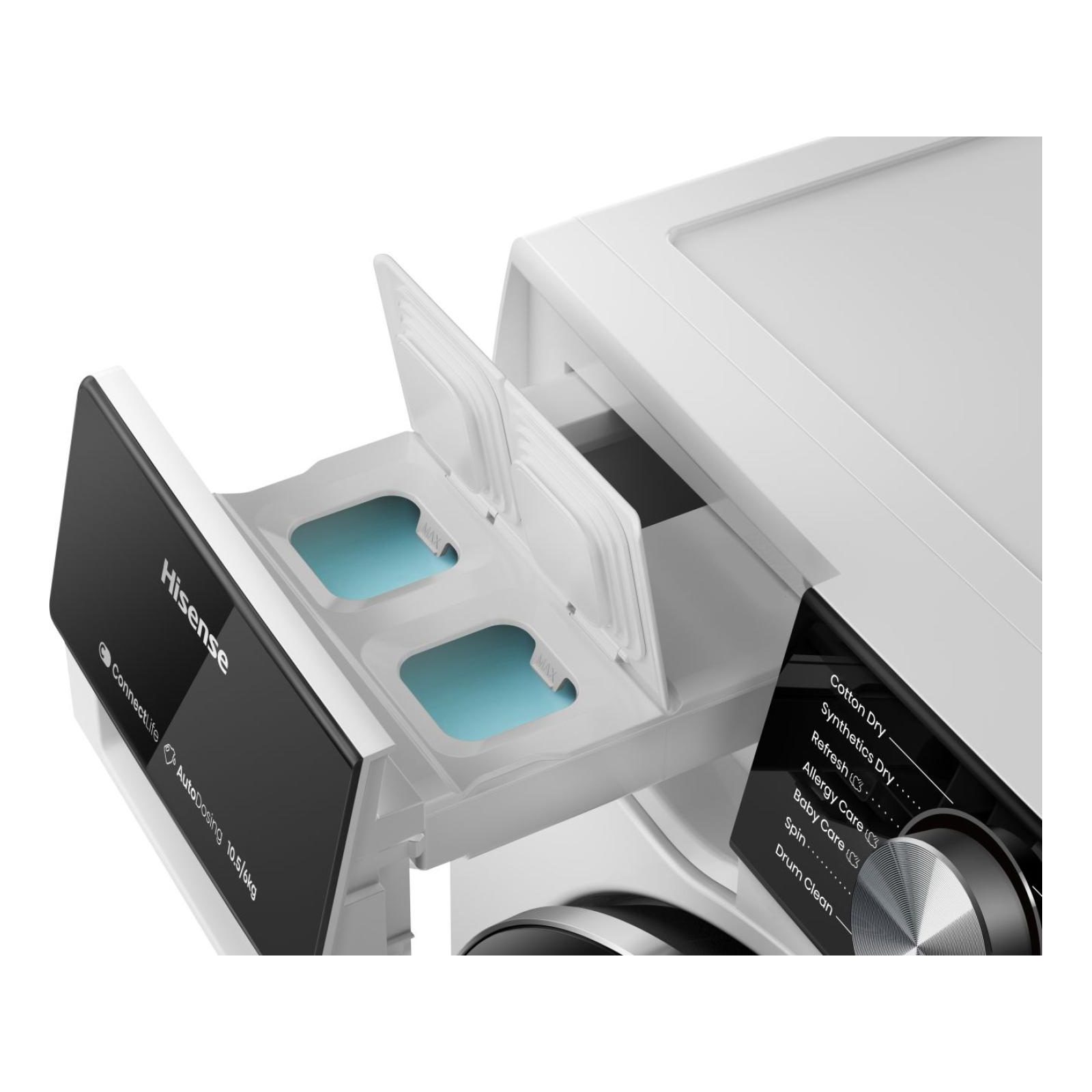 Hisense 10.5kg/6kg 5S Series Autodose WiFi Enabled Washer Dryer WD5S1045BW - White Hisense 10.5kg/6kg 5S Series Autodose WiFi Enabled Washer Dryer WD5S1045BW - White