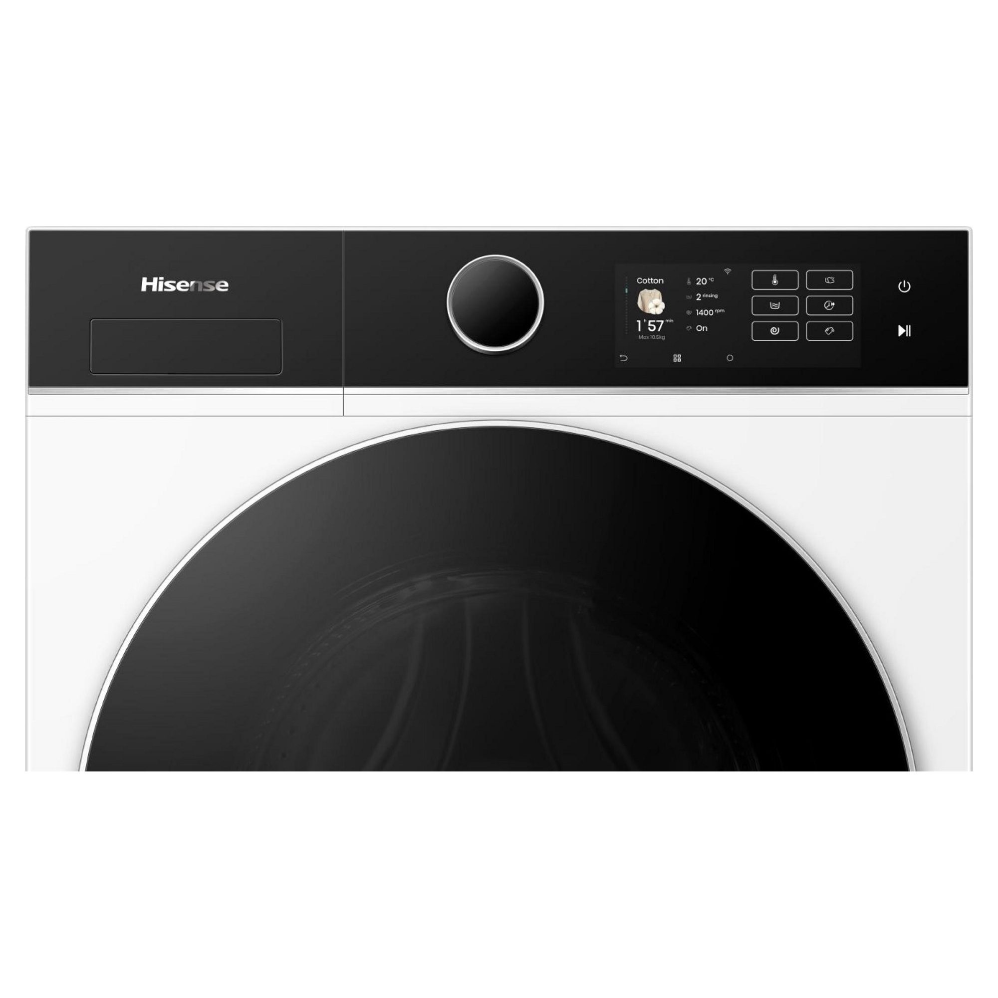 Hisense 10.5kg 5I KitchenFit Series AutoDose WiFi enabled Washing Machine 1400rpm WF5I1045BWQ - White Hisense 10.5kg 5I KitchenFit Series AutoDose WiFi enabled Washing Machine 1400rpm WF5I1045BWQ - White