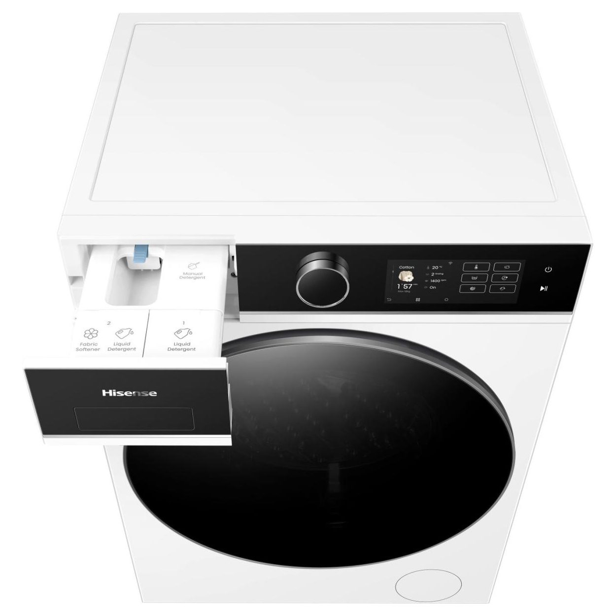 Hisense 12kg 5I KitchenFit Series AutoDose WiFi enabled Washing Machine 1400rpm WF5I1245BWR - White Hisense 12kg 5I KitchenFit Series AutoDose WiFi enabled Washing Machine 1400rpm WF5I1245BWR - White
