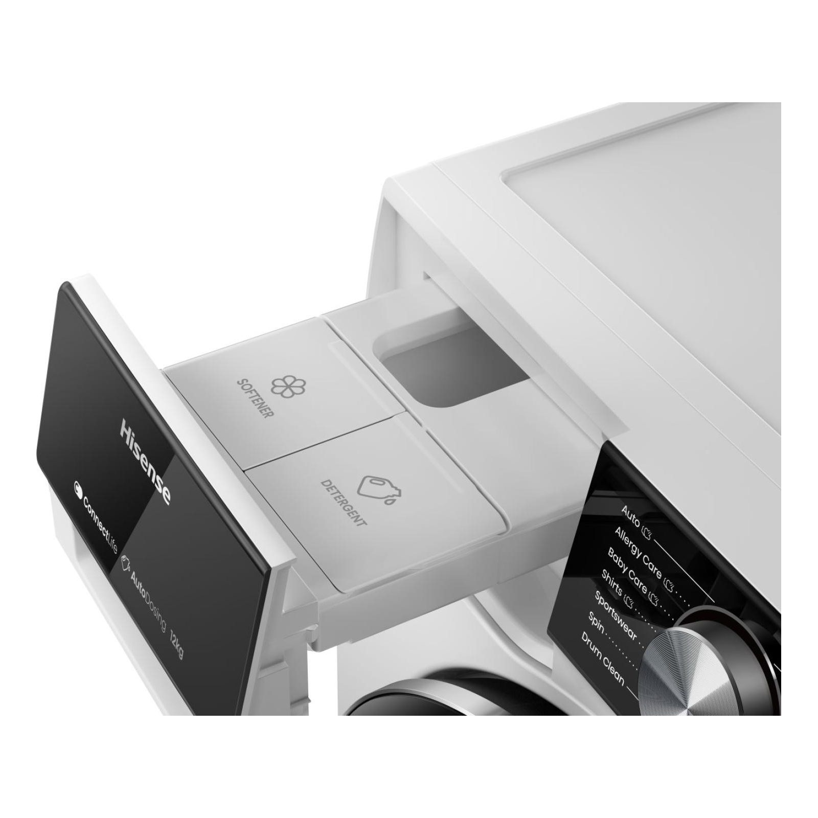 Hisense 12kg 5S Series Autodose WiFi-Enabled Washing Machine 1400rpm WF5S1245BW - White Hisense 12kg 5S Series Autodose WiFi-Enabled Washing Machine 1400rpm WF5S1245BW - White