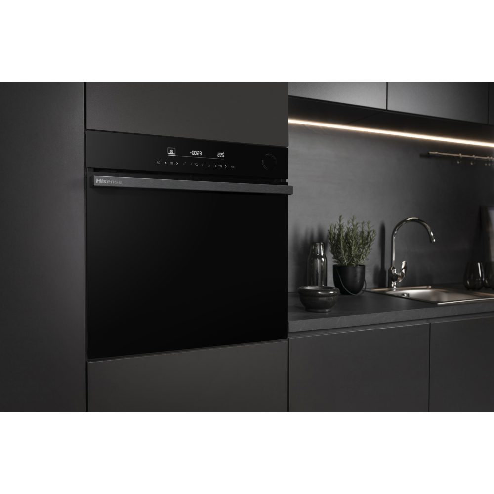 Hisense Hi6 BlackLine Multifunction Steam Add Single Oven BSA66346ADBGUK - Black Hisense Hi6 BlackLine Multifunction Steam Add Single Oven BSA66346ADBGUK - Black