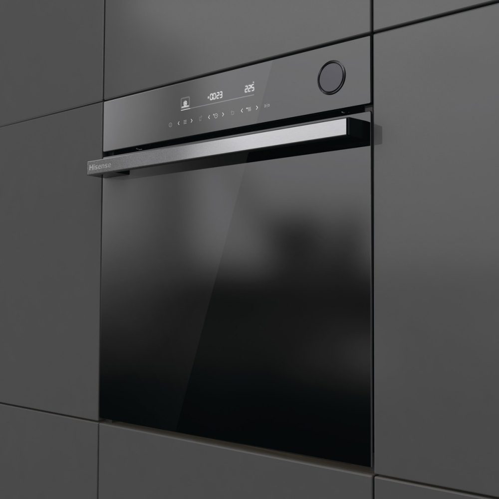Hisense Hi6 BlackLine Pyrolytic Multifunction Steam Add Single Oven BSA66346PDBGUK - Black Hisense Hi6 BlackLine Pyrolytic Multifunction Steam Add Single Oven BSA66346PDBGUK - Black