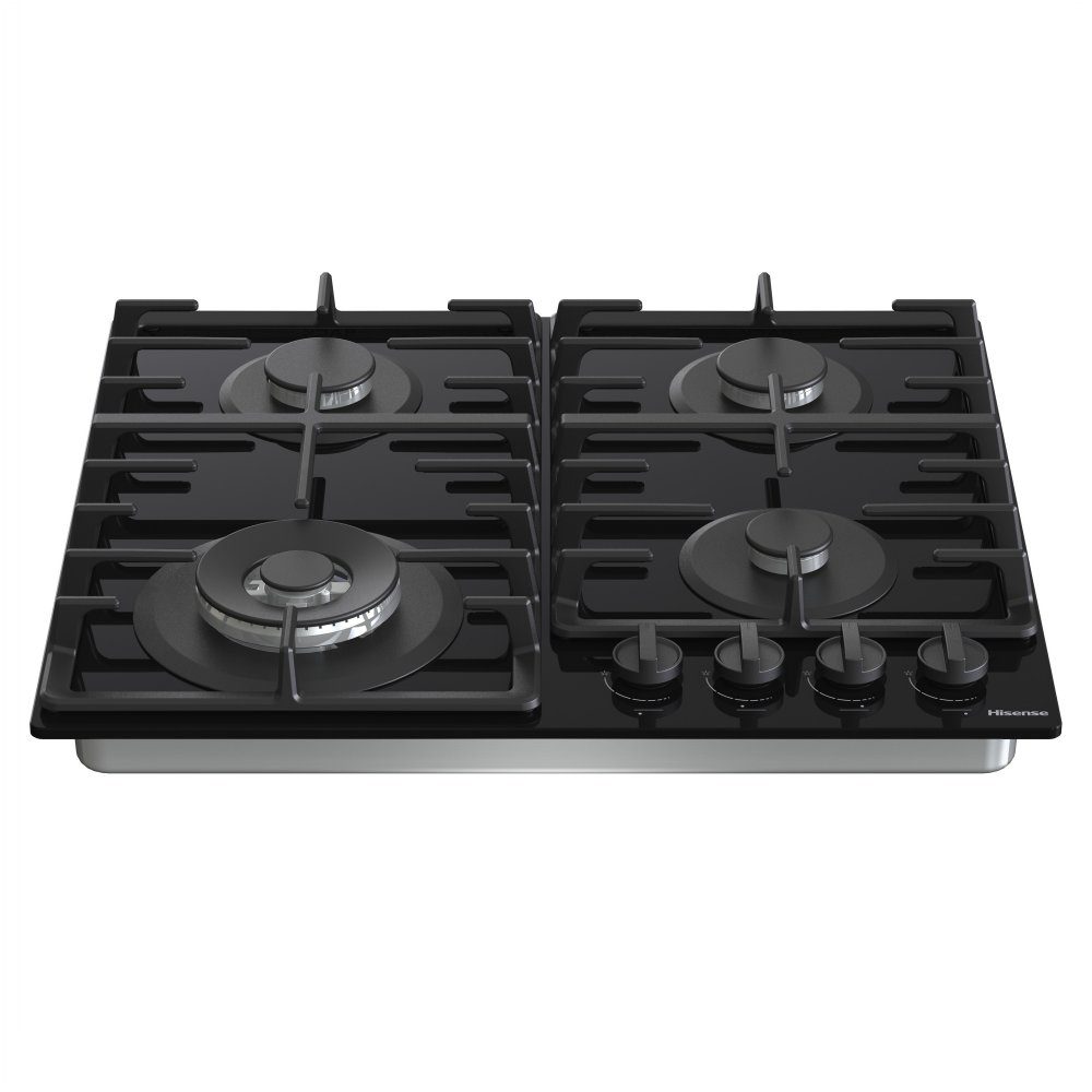 Hisense  60cm 4 Burner Gas On Glass Hob GG663BHF - Black
